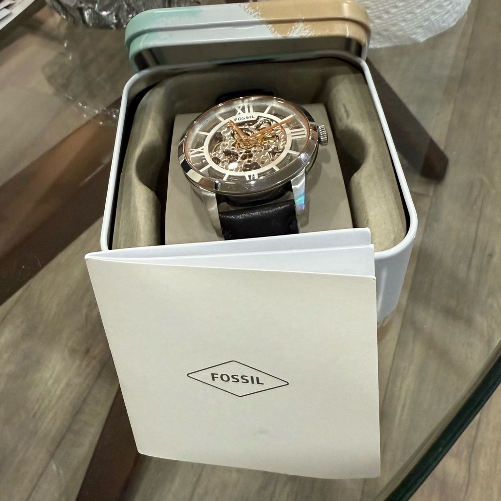 Fossil Men's Skeleton Dial Gents Fossil Townsman … - image 8